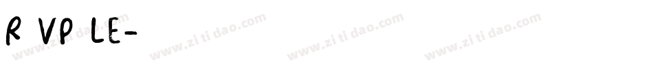 R vp le字体转换